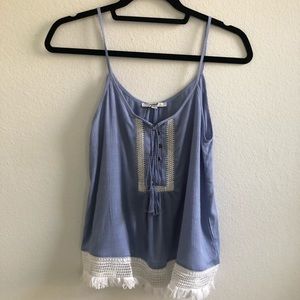 Papaya Blue Tank Top